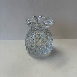 Vintage Heisey Pressed Glass Plantation Pineapple Candle Block Candlestick Heavy